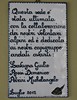 Plate with dedication